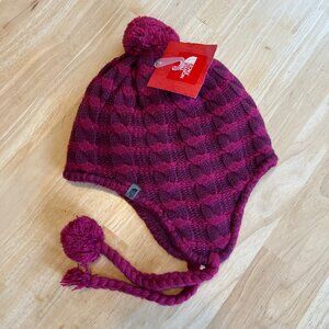 The North Face Trapper Hat Red and Pink One Size NWT